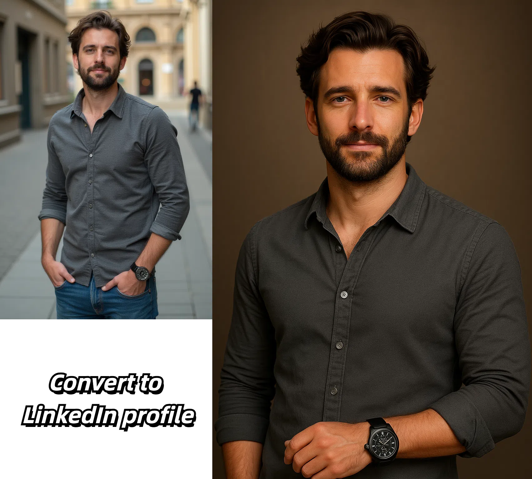 convert to linkedin profile
